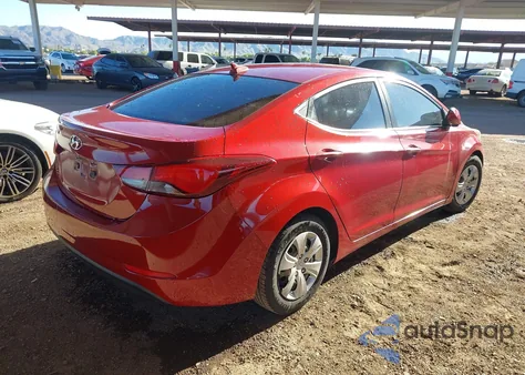 2016 Hyundai Elantra Se from USA, damaged, VIN KMHDH4AE9GU644977